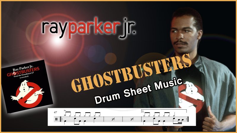 Ghost Busters - Ray Parker JR Drum transcription PDF- Partition batterie PDF Ghost Busters - Ray Parker JR