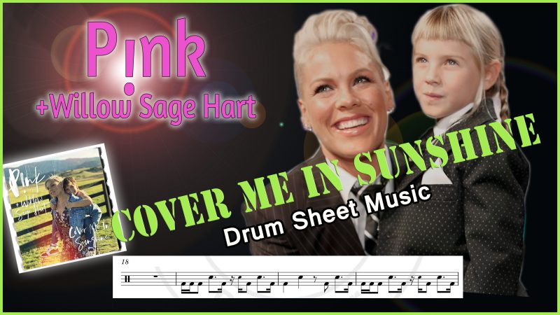 Cover me in sunshine Pink Drum transcription PDF- Partition batterie PDF Cover me in sunshine Pink