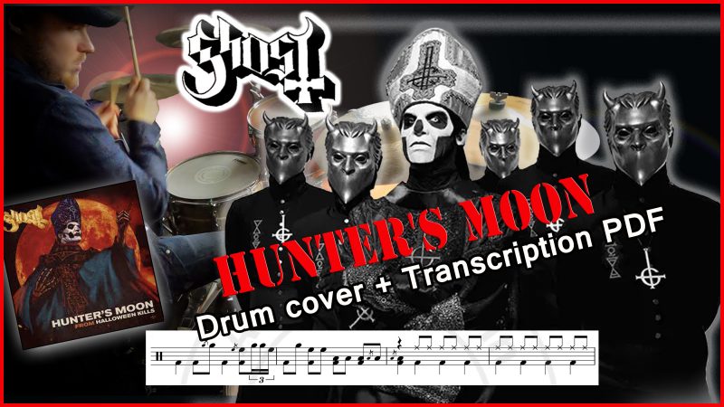 Hunter's Moon Ghost Drum transcription PDF - Partition batterie PDF Hunter's Moon