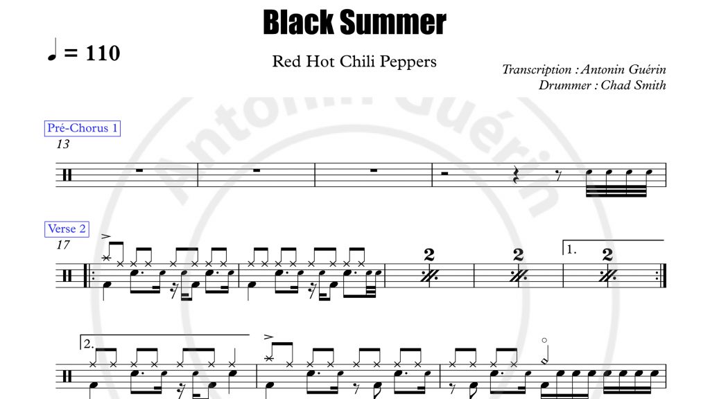 lyrics black summer red hot chili peppers